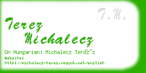 terez michalecz business card